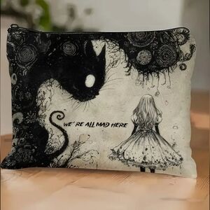 💥FREE with 3/$30 BUNDLE💥 Cheshire Cat and Alice Art Pouch